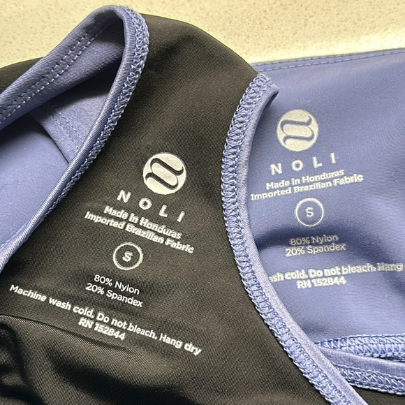 NWOT Noli Yoga Elevate Sports Bra + Liquid Leggings in Periwinkle Blue Size S - Picture 2 of 8